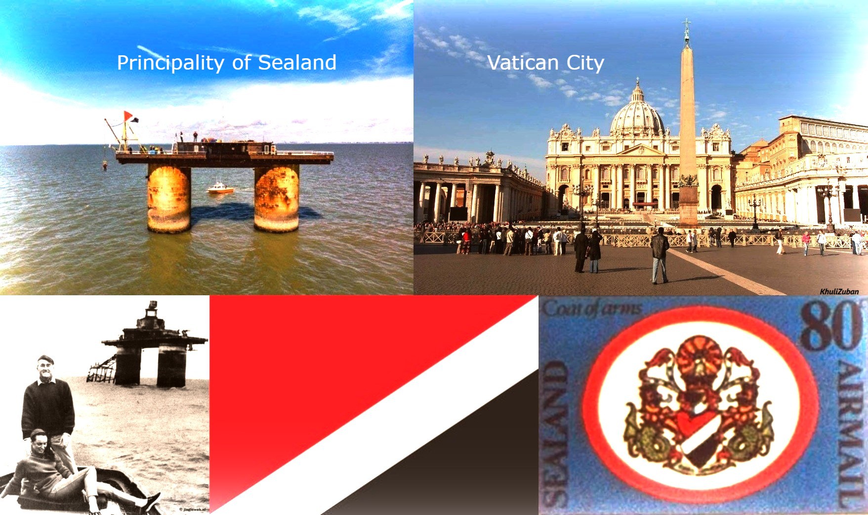 सबसे छोटा देश, वेटिकन सीटी, सीलैंड रियासत