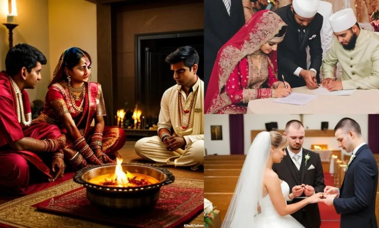 विवाह और शादी, मैरिज और निकाह, कोई मेल नहीं