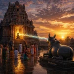 शिवमंदिर में नंदी, शिवलिंग के सामने, द्वारपाल की भूमिका