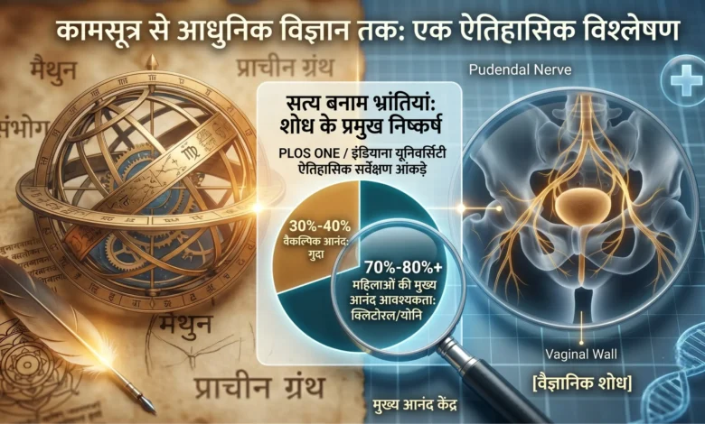 योनि और गुदा, मैथुन में आनंद, कामशास्त्र और विज्ञान