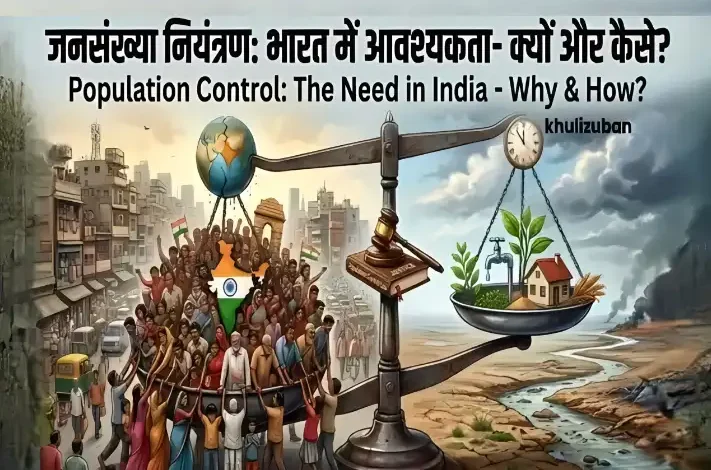 जनसंख्या नियंत्रण, भारत में आवश्यकता, क्यों और कैसे