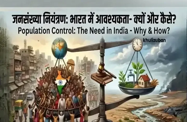 जनसंख्या नियंत्रण, भारत में आवश्यकता, क्यों और कैसे